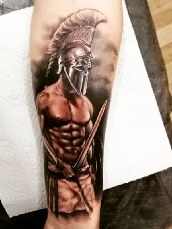male black and grey realism tattoo auf forearm #49467 | Tätowierer Алексей Чайка