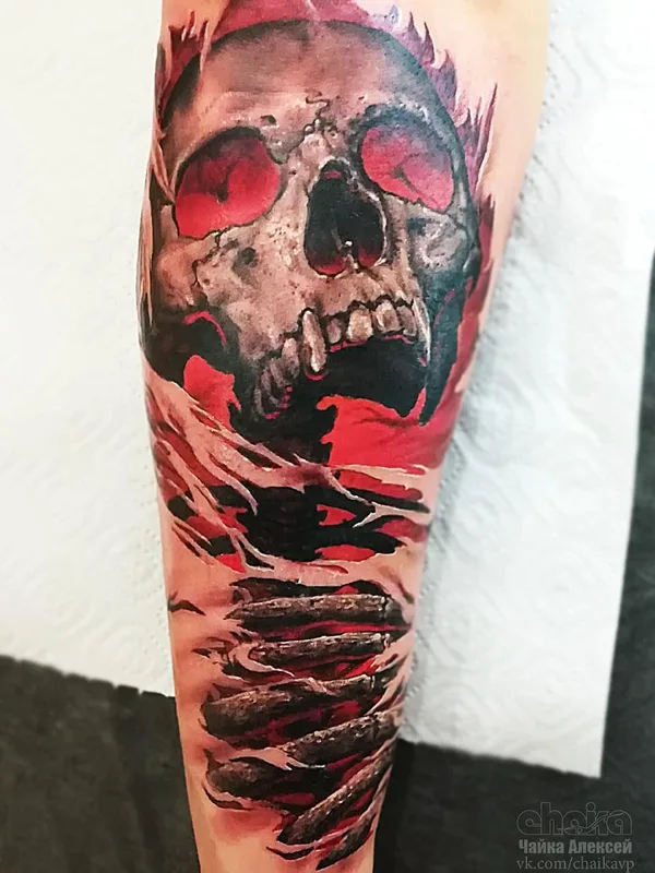 color realism tattoo auf forearm #49466 | Tätowierer Алексей Чайка
