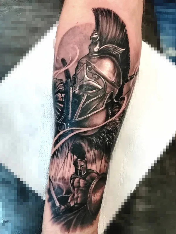 black and grey realism tattoo auf forearm #49473 | Tätowierer Алексей Чайка