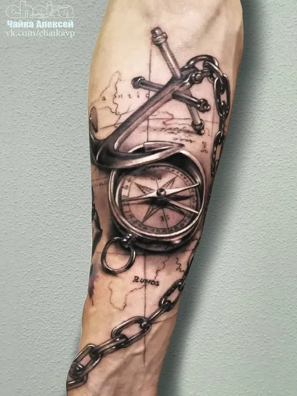 black and grey realism tattoo auf forearm #49474 | Tätowierer Алексей Чайка