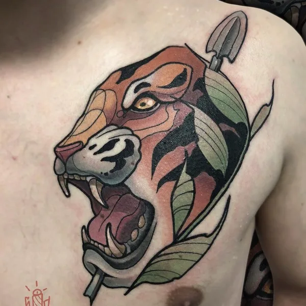 Neo Traditional tattoo by Сергей Донской in Новосибирск