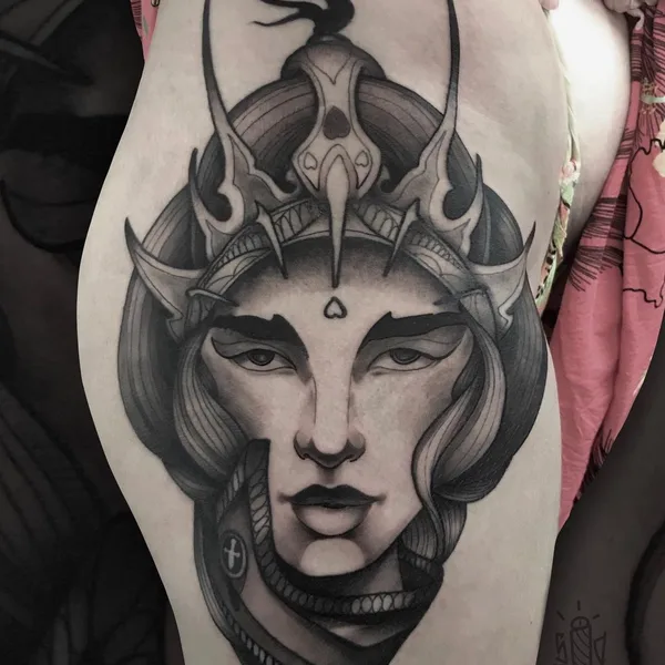 Neo Traditional tattoo by Сергей Донской in Новосибирск