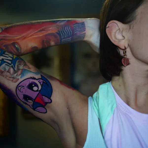 Biomechanical tattoo by Дмитрий Хирург in Новосибирск