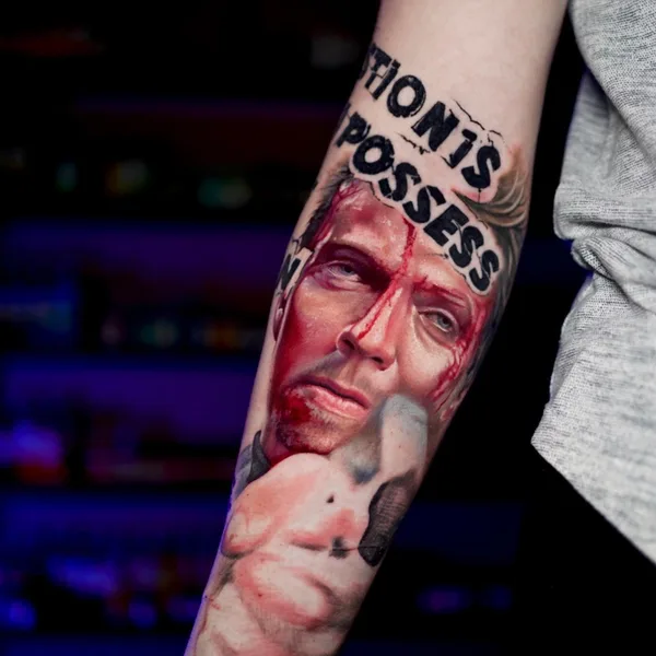Biomechanical tattoo by Дмитрий Хирург in Новосибирск