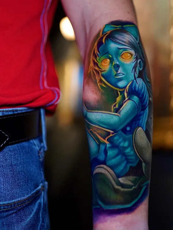 color illustrative Tatuaggio su forearm #49525 | Tatuatore Дмитрий Хирург