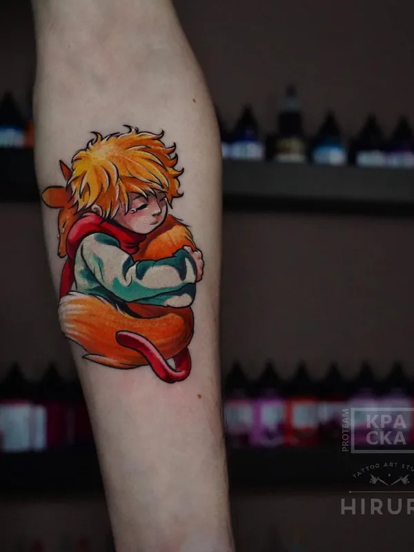 color anime Tatuaggio su forearm #49520 | Tatuatore Дмитрий Хирург
