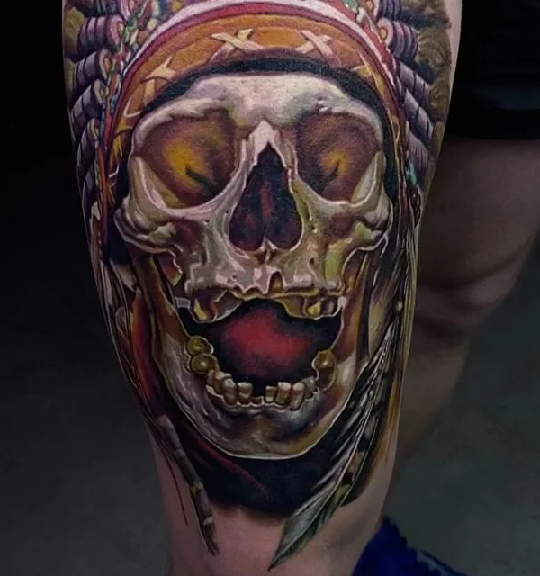 color realism Tatuaggio su thigh #49527 | Tatuatore alex_dell_