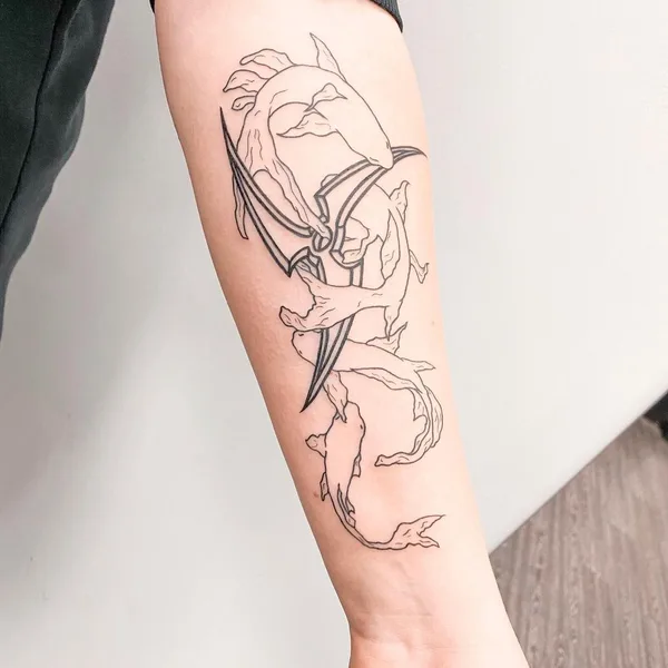 Minimalism tattoo by Алёна Грицаенко in Екатеринбург