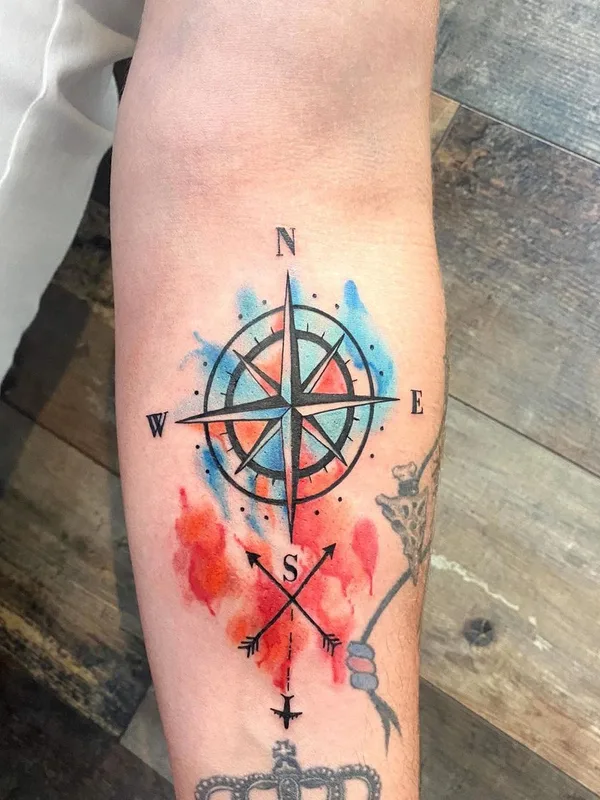color watercolor tattoo on forearm #49536 | Tattoo Artist Алёна Грицаенко