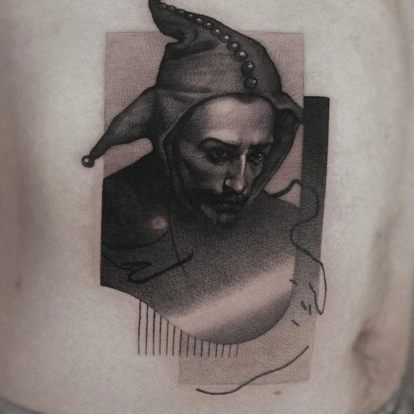 Graphic tattoo by MB Beyger in Kraków