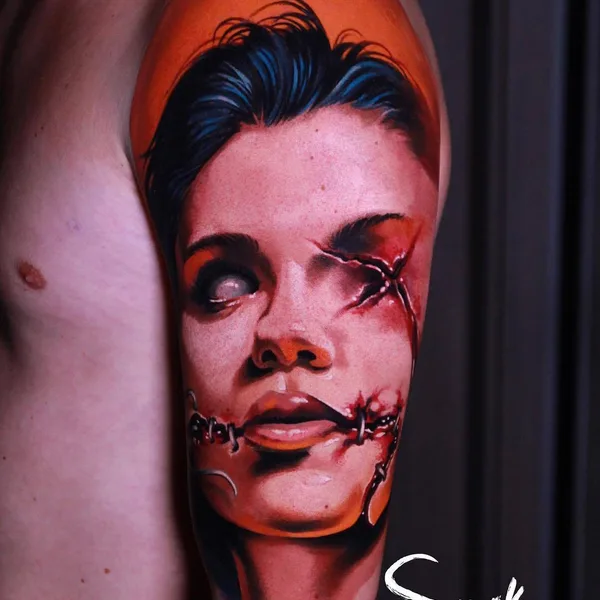 Авторская tattoo by Lukasz Smyku in Włocławek