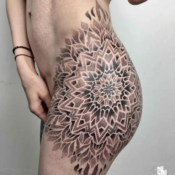 Dotwork tattoo by Billy Heil in Minsk