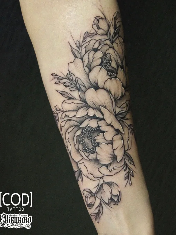 black and grey black and grey татуировка на forearm #31546 | Тату мастер IVAN