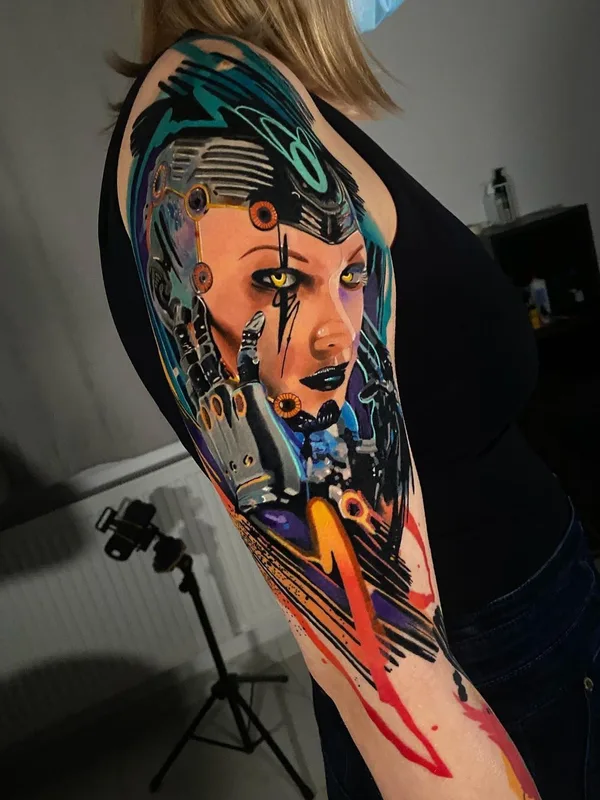 Абстрактная tattoo by Alcaz Alex in Iaşi