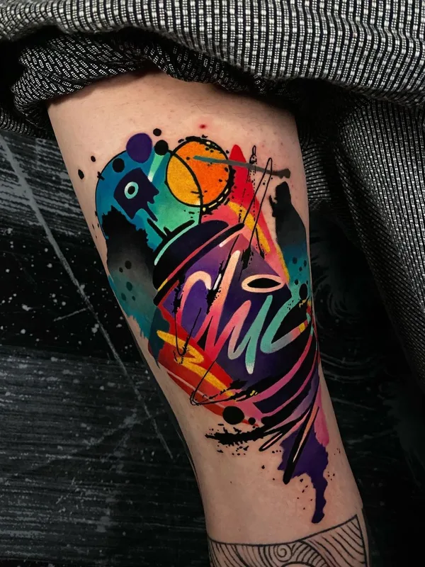 Абстрактная tattoo by Alcaz Alex in Iaşi