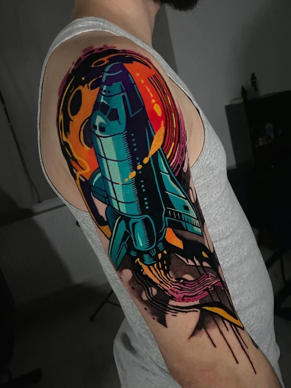 Абстрактная tattoo by Alcaz Alex in Iaşi