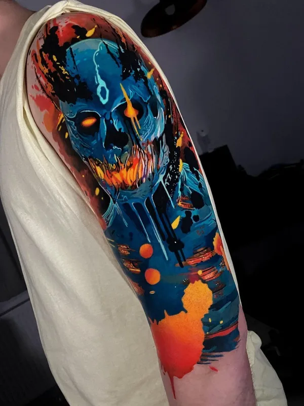 Абстрактная tattoo by Alcaz Alex in Iaşi