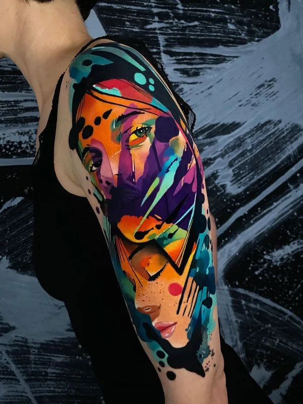 Абстрактная tattoo by Alcaz Alex in Iaşi