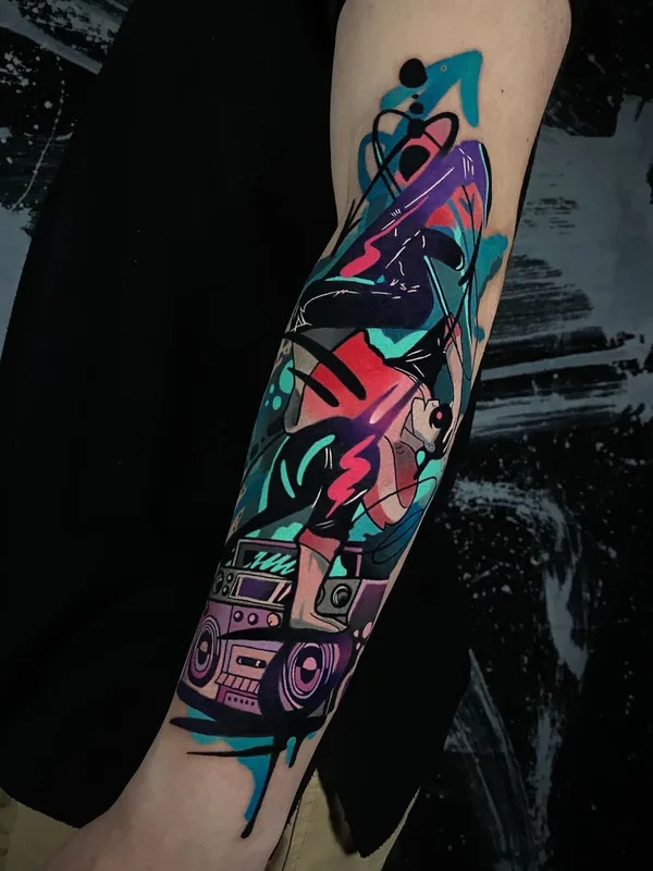 Абстрактная tattoo by Alcaz Alex in Iaşi
