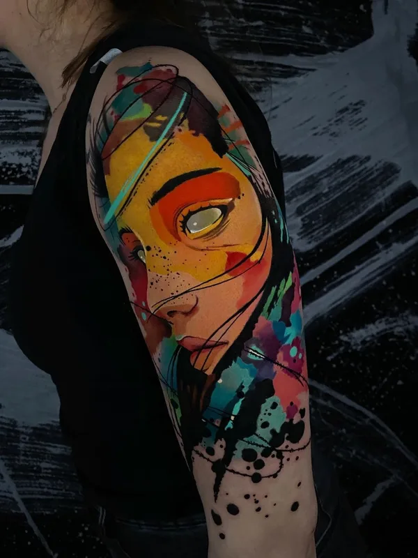Абстрактная tattoo by Alcaz Alex in Iaşi