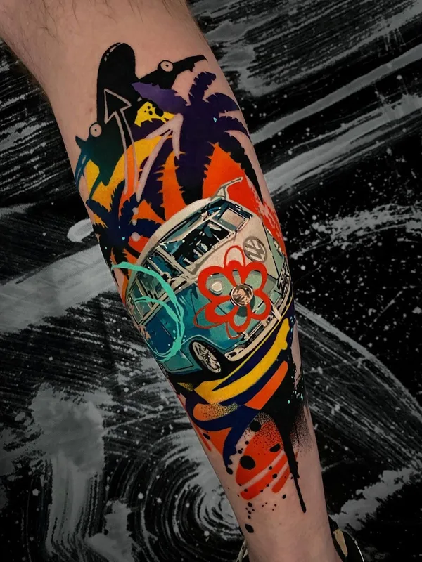Абстрактная tattoo by Alcaz Alex in Iaşi