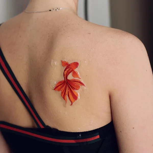 New School tattoo by Анастасия Слуцкая in Tallinn