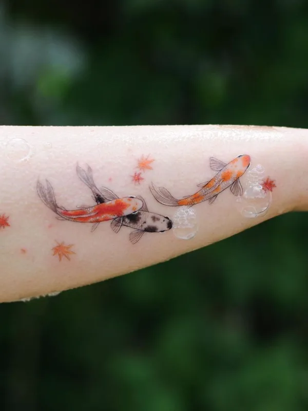 color japanese Tatuaggio su forearm #41005 | Tatuatore Анастасия Слуцкая
