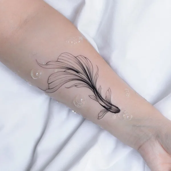 New School tattoo by Анастасия Слуцкая in Tallinn