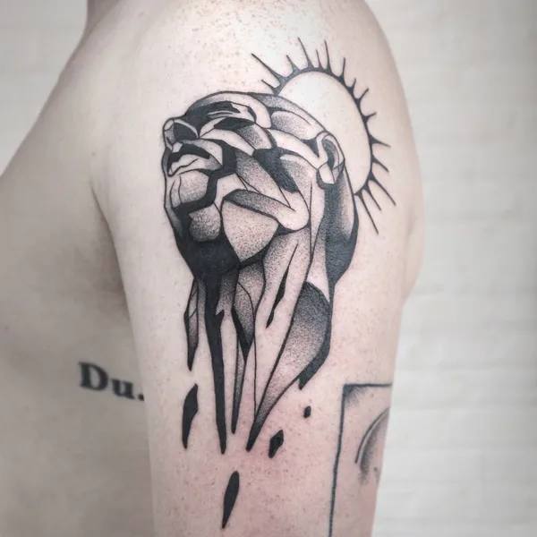Dotwork tattoo by Christian Eisenhofer in Munich