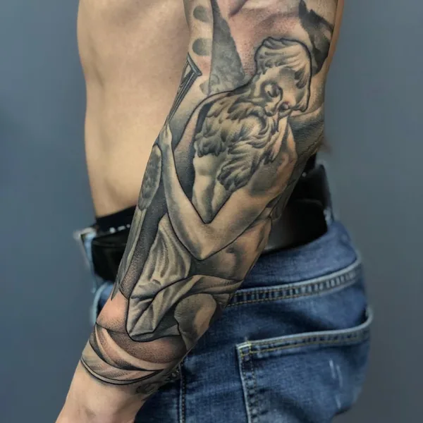 Author's Style tattoo by Zevsa in Moscow