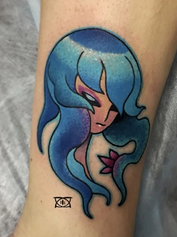 female color neo traditional tatuaje en forearm #41717 | Tatuador Zevsa