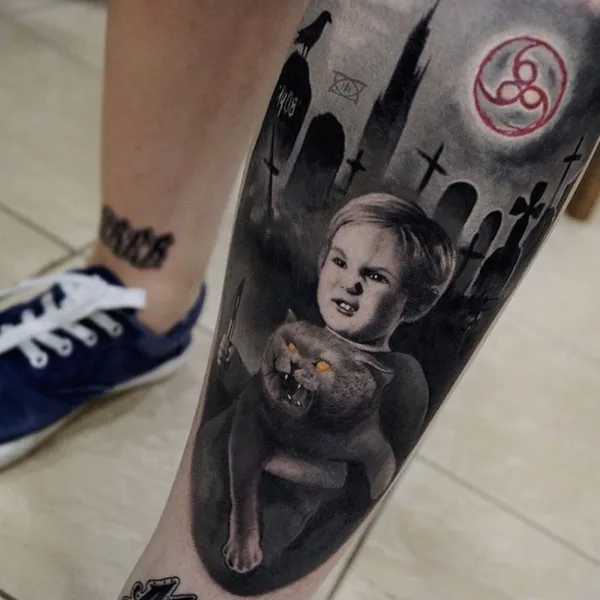 Author's Style tattoo by Zevsa in Moscow