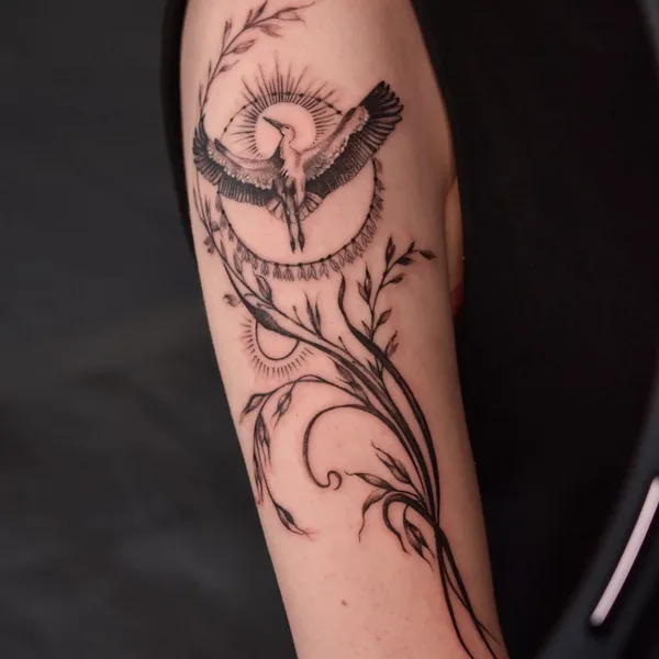 Graphic tattoo by Victoryaa Tattoo in Ровно