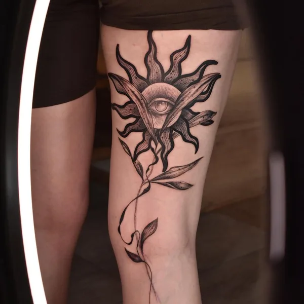 Graphic tattoo by Victoryaa Tattoo in Ровно