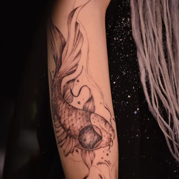Graphic tattoo by Victoryaa Tattoo in Ровно