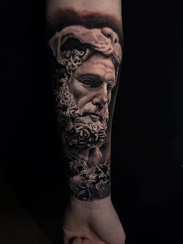 black and grey realism tatuaje en forearm #57994 | Tatuador Sneg Tattoo