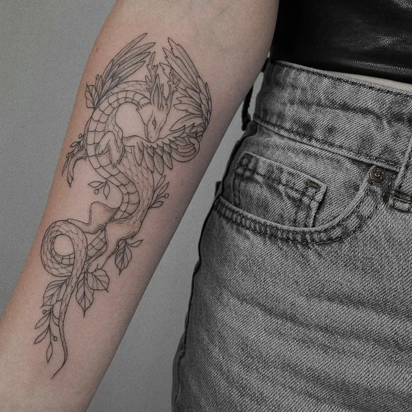 Fine Line tattoo by Inkany in Łódź