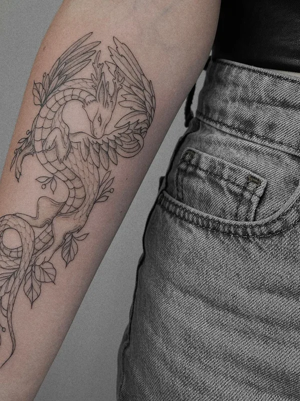 Fine Line tattoo by Inkany in Łódź