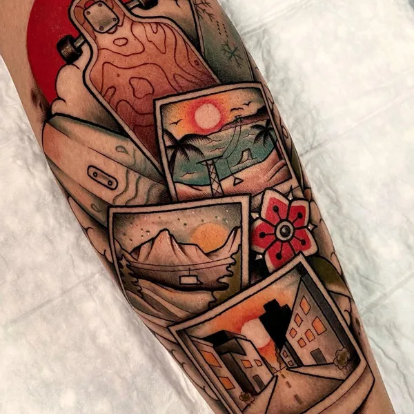 Traditional tattoo by Ilya Kuzminsky in Kyiv