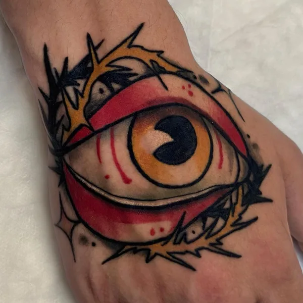 Traditional tattoo by Ilya Kuzminsky in Kyiv