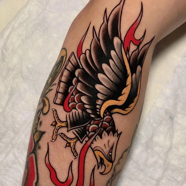 Traditional tattoo by Ilya Kuzminsky in Kyiv