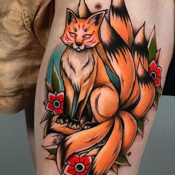 Traditional tattoo by Ilya Kuzminsky in Kyiv