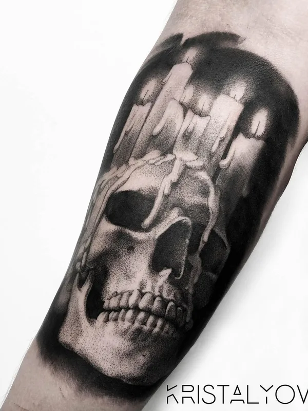 black and grey black and grey 타투 부위 forearm #58068 | 타투이스트 Кристалева Маргарита