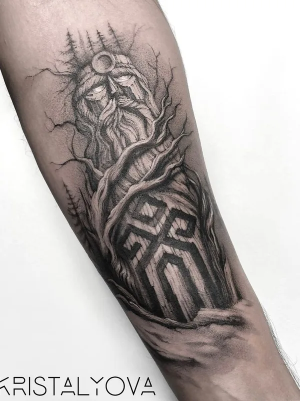 black and grey black and grey 타투 부위 forearm #58066 | 타투이스트 Кристалева Маргарита