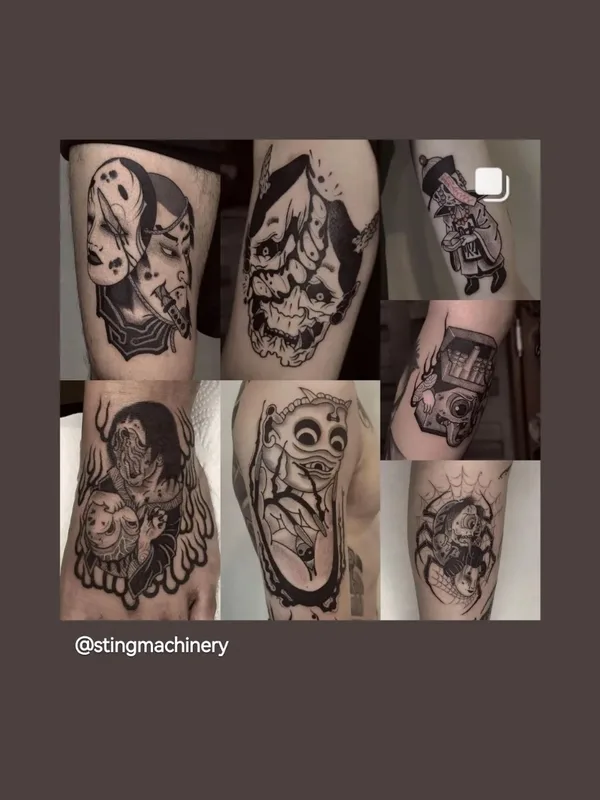black blackwork tattoo on forearm #72693 | Tattoo Artist Grumpycat_tattooer