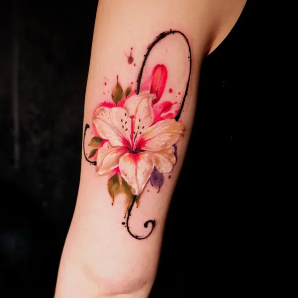 Feminine tattoo by Diana Ivashkevich in Bautzen