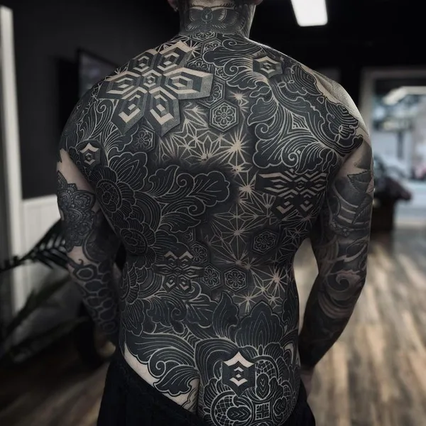 Ornamental tattoo by ARTURO TEROL in Valencia