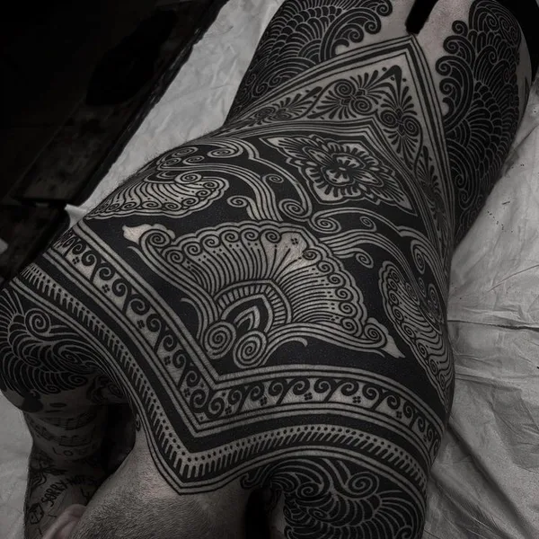 Ornamental tattoo by ARTURO TEROL in Valencia