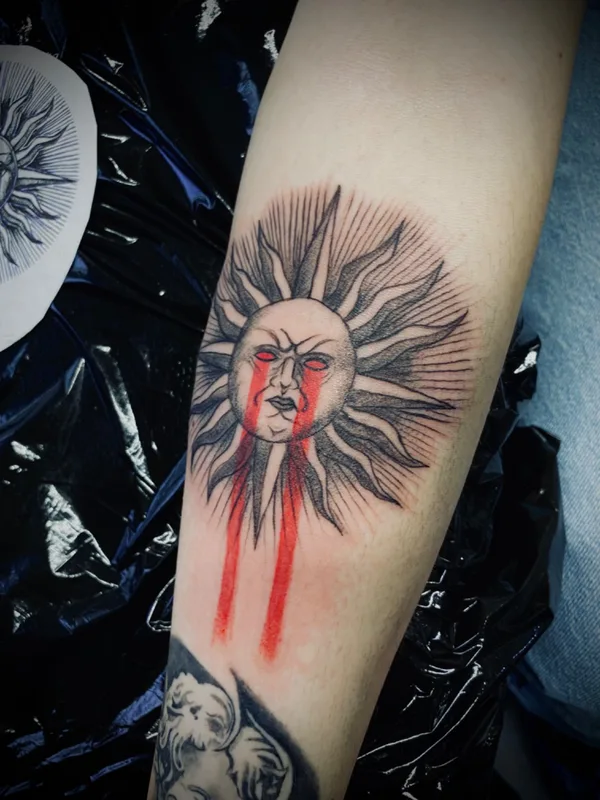 color blackwork татуировка на forearm #59397 | Тату мастер Юлия Купырева