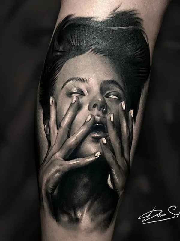 female black and grey realism tattoo on forearm #59409 | Tattoo Artist Dan Starr